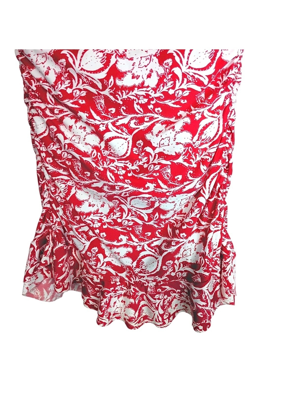 Kenneth Cole Red/White One Piece Bathing Suit - size M - Picture 3 of 7